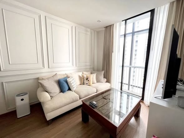 bedroom and living room and room interior of Park Origin Phrom Phong