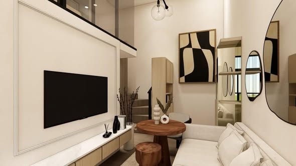 living room of Park Origin Ratchathewi