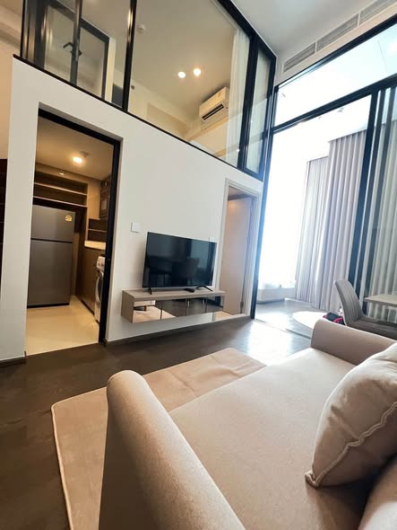 living room and bedroom and room interior of Park Origin Ratchathewi