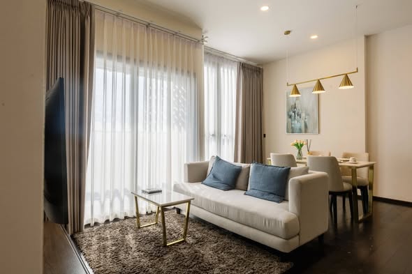 bedroom and living room of Park​ Origin​ Thonglor