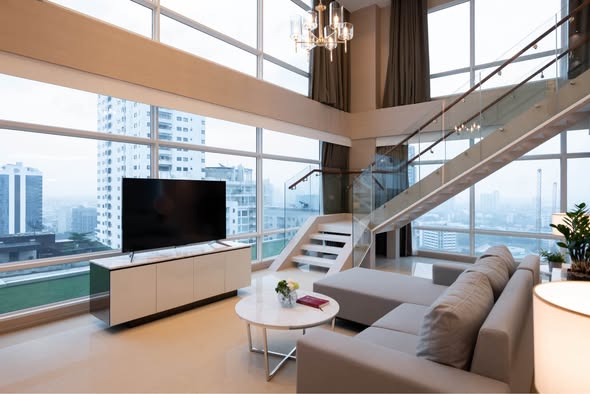 living room of Penthouse Condominium 3
