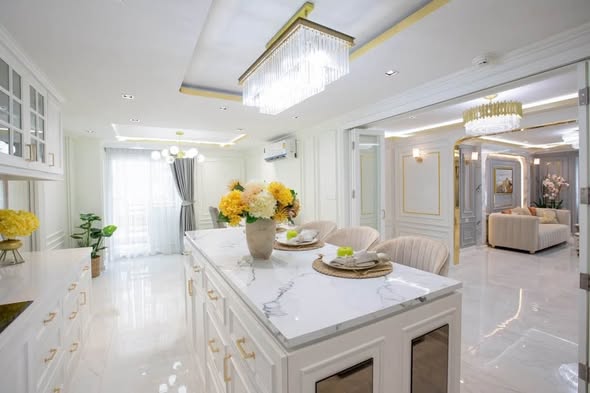 living room and kitchen of Phet9 tower