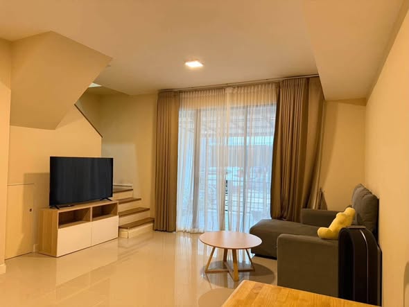 bedroom and living room of Pleno Bangna-Wongwaen
