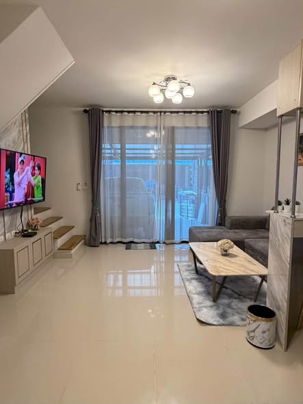 bedroom and living room of Pleno Rama 9-Krungthep Kreetha