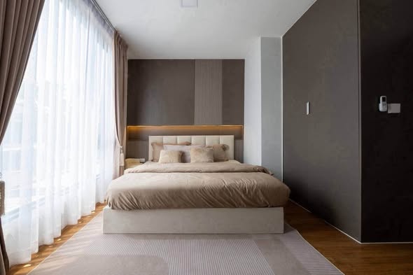 bedroom and room interior of Pleno Sukhumvit-Bangna 2