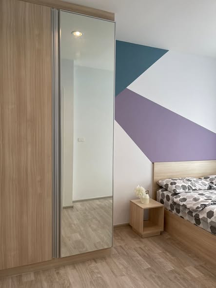 bedroom and room interior of Plum Condo Ramkhamheng Station