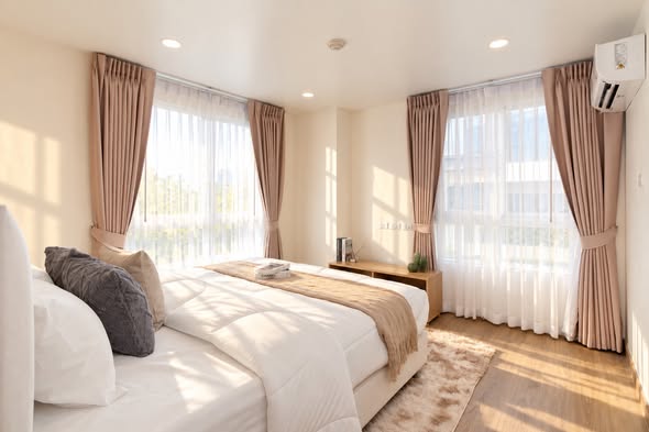bedroom of Premsiri Botique Park Condominium