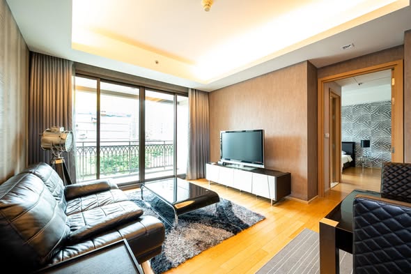 living room and bedroom of Prive by Sansiri