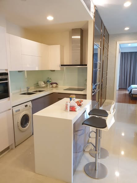 room interior and kitchen of Q Lang Suan
