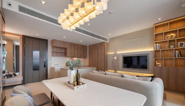 kitchen of Q1 Sukhumvit Condo by Q House