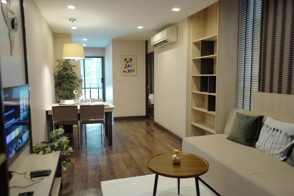 living room of Qube Suites Sukhumvit 46