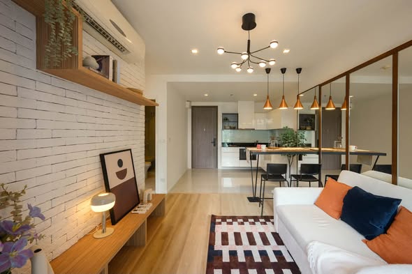 living room of Quinn Ratchada 17