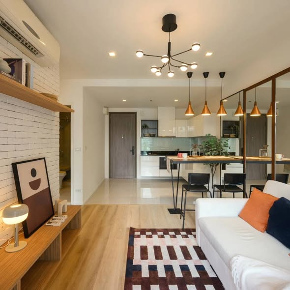 living room of Quinn Ratchada 17