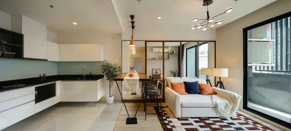 living room of Quinn Ratchada 17