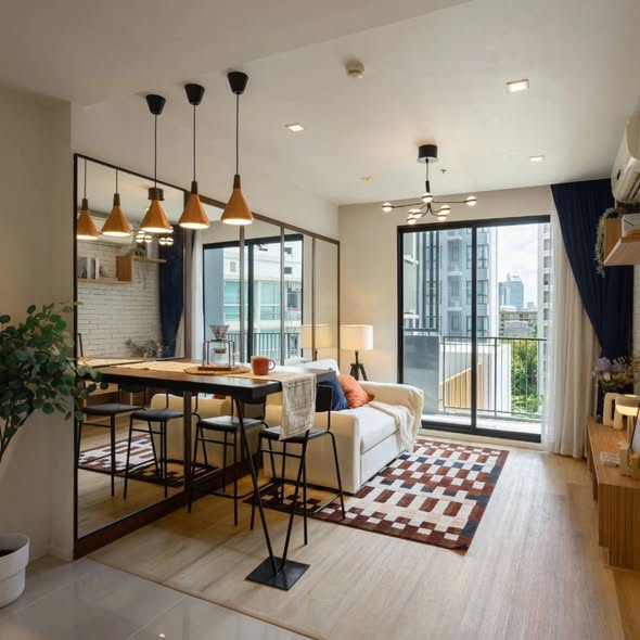 living room of Quinn Ratchada 17