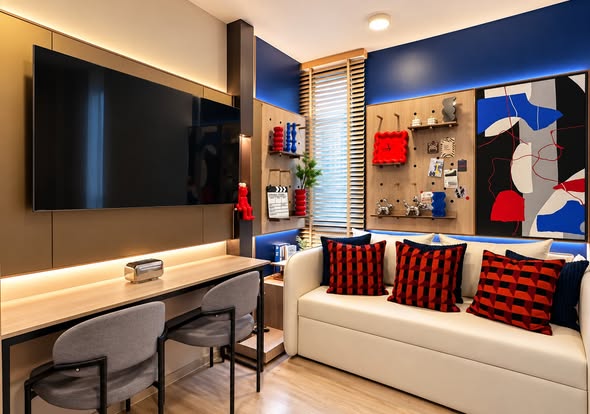 living room of QUINTARA MHy’GEN RATCHADA – HUAI KHWANG (ควินทารา มาย’เจน รัชดา-ห้วยขวาง)