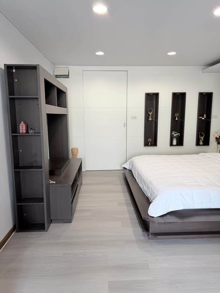 bedroom and room interior of Ratchada Resort Condo