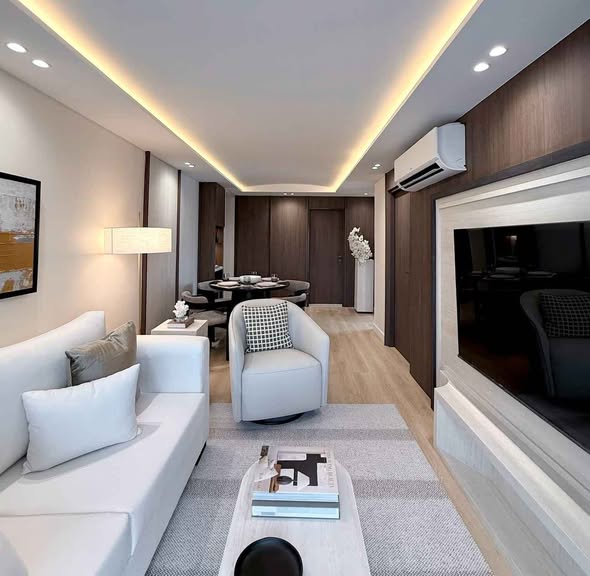 living room of Rawee Waree Condominium