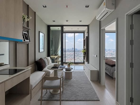 living room and bedroom and room interior of Reference Sathorn-Wongwianyai (เรฟเฟอเรนซ์ สาทร-วงเวียนใหญ่)