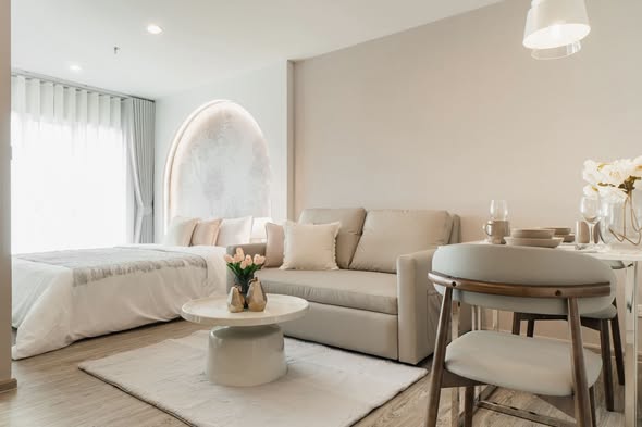 bedroom and living room of Regent Home Bangna (รีเจ้นท์โฮม บางนา)