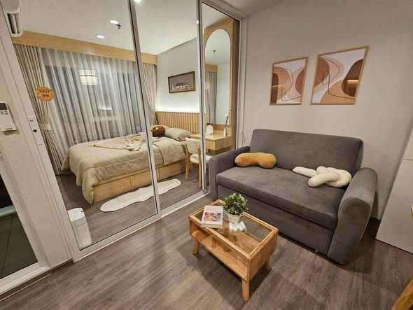 living room and bedroom of Regent Home Bangna (รีเจ้นท์โฮม บางนา)