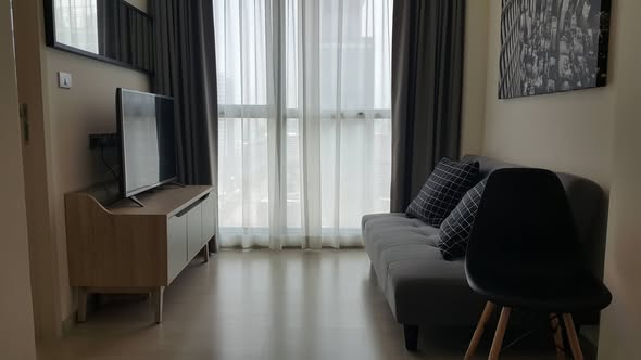 living room and bedroom of Rhythm Asoke 2