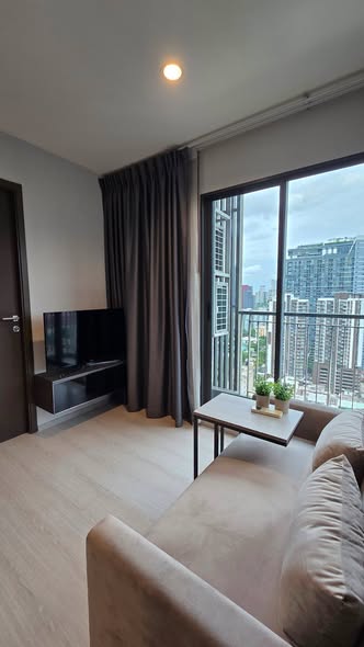 living room and bedroom of Rhythm Asoke
