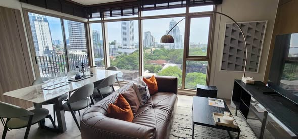 bedroom and living room of Rhythm Ekkamai Estate