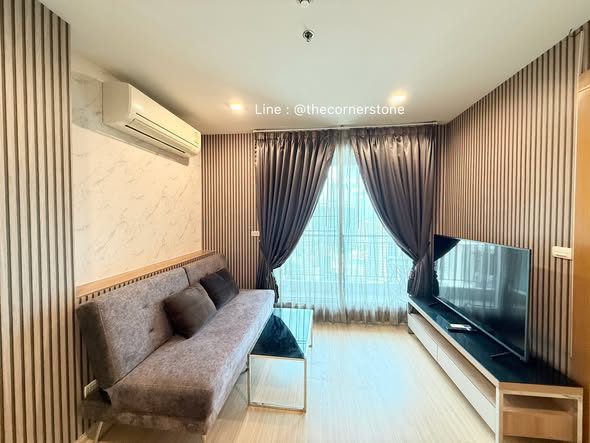 living room and bedroom of RHYTHM Ratchada-Huaykwang