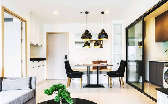 living room of Rhythm Sukhumvit 36-38