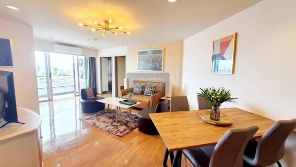 living room and room interior of River Heaven- Charoen Krung