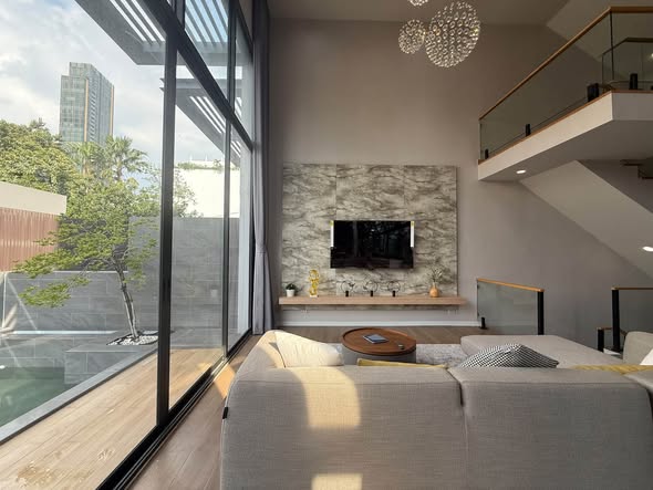 living room of Sage Thonglor เซจ ทองหล่อ