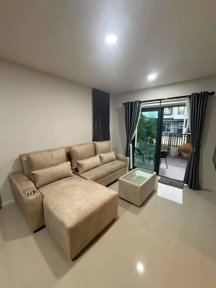 living room and bedroom of Sense Bangna-Suvarnabhumi