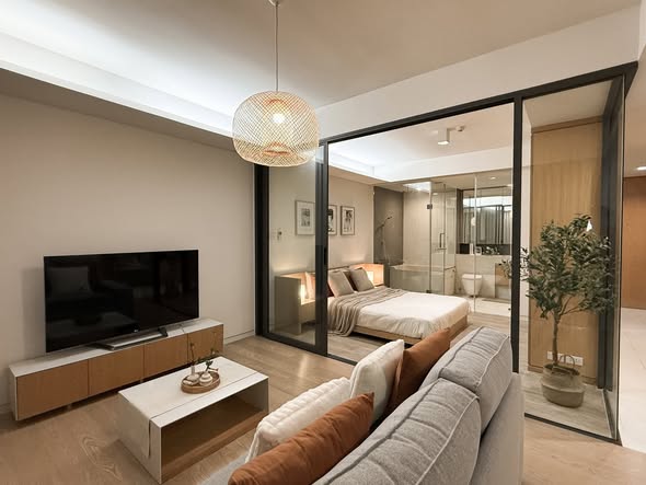 living room and bedroom and room interior of Siamese Gioia