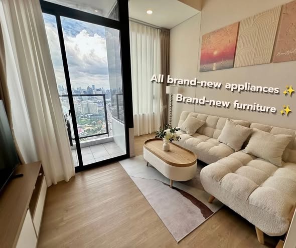 living room and bedroom of Siamese residence landmark @ MRTA station