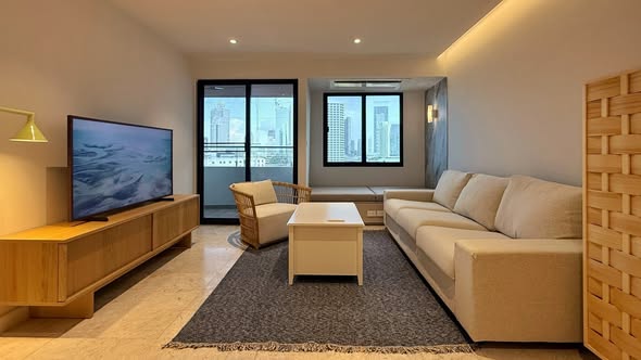 living room of SiPhaya River View Condominium