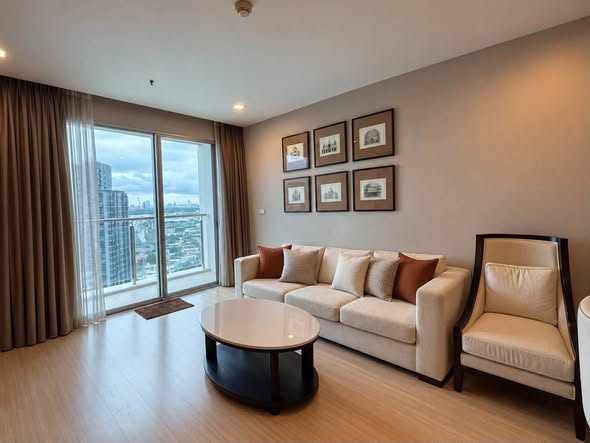 bedroom and living room of Sky Walk Residences