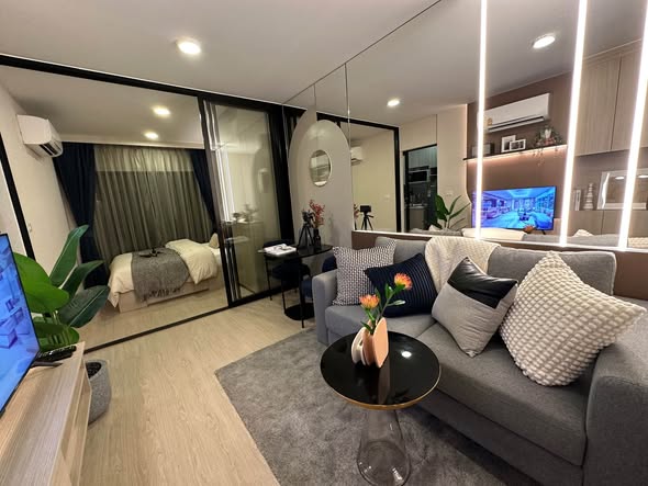 bedroom and living room of So Origin Pattaya