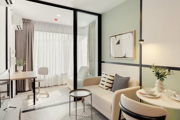 living room of SOHO​ BANGKOK​ RATCHADA​