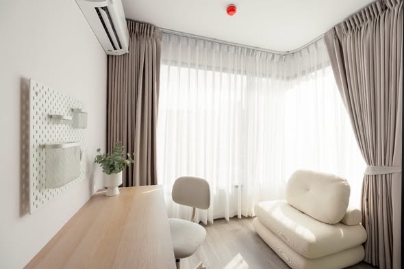 living room and bedroom of SOHO​ BANGKOK​ RATCHADA​