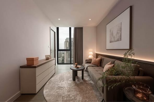 bedroom and living room of Supalai Icon Sathon