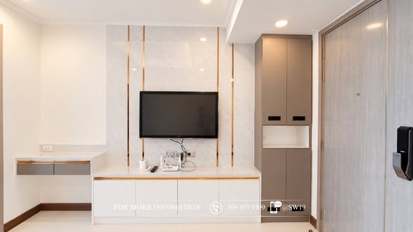 room interior and kitchen of Supalai Oriental Sukhumvit 39