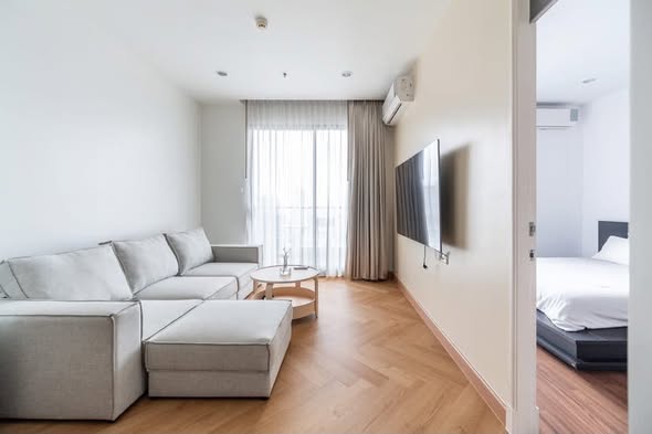 living room and bedroom and room interior of Supalai Premier @ Asoke