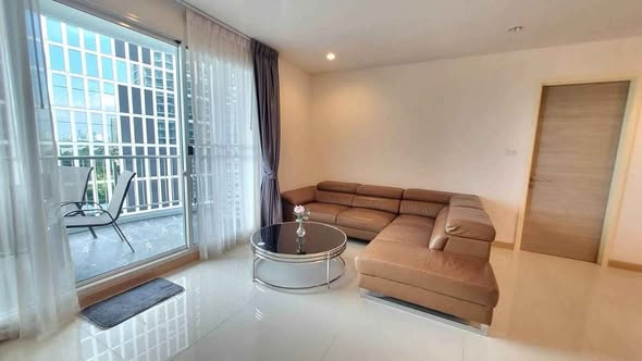 bedroom and living room of Supalai Riva Grande Rama 3 ศุภาลัย ริวา แกรนด์ พระราม 3