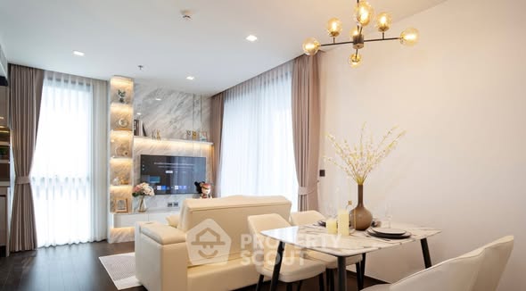 living room of The Address Siam-Ratchathewi