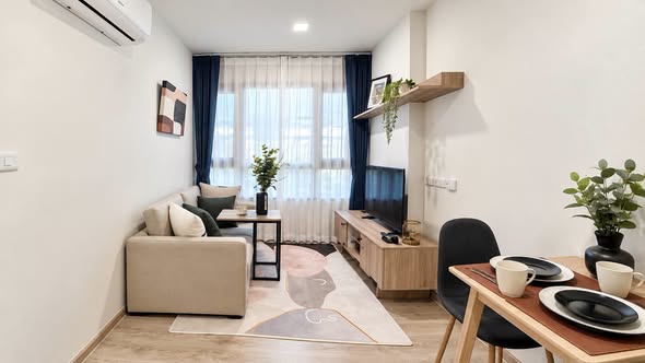 living room of THE BASE Height-Chiang Mai