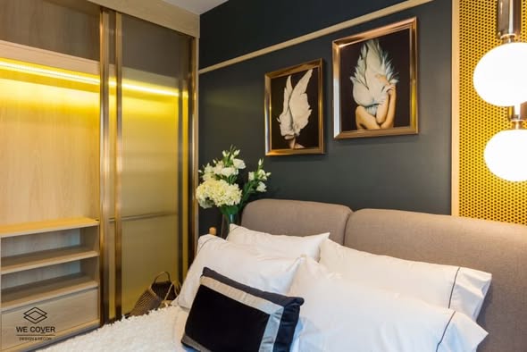 bedroom of THE BASE Park West – Sukhumvit 77