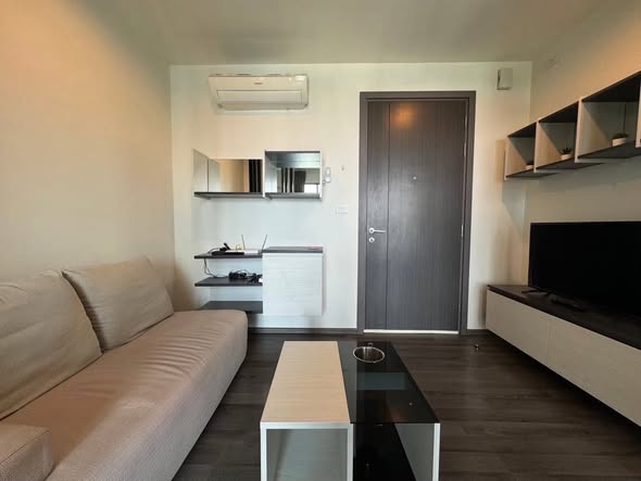 living room and bedroom and room interior of THE BASE Park West – Sukhumvit 77