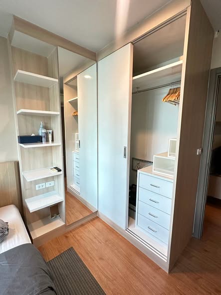 bedroom and room interior of THE BASE Sukhumvit 77