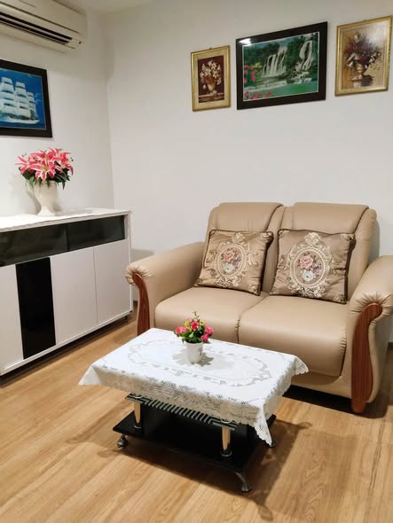 living room of THE BASE Sukhumvit 77